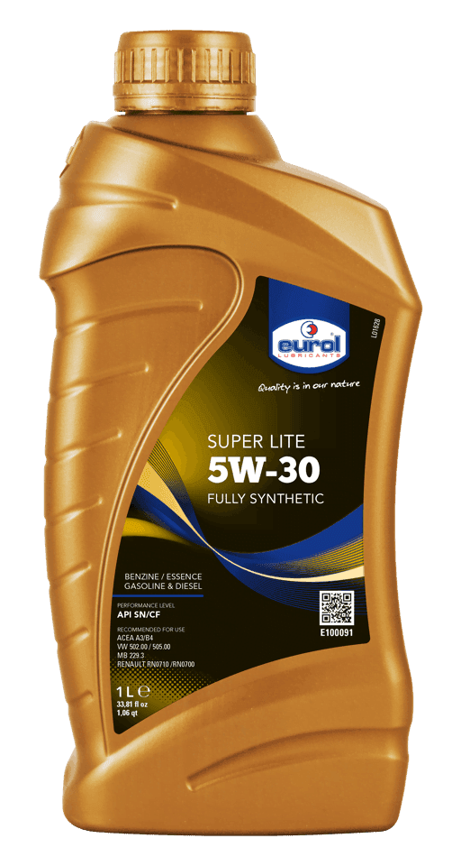 Motorolie auto Eurol Super Lite 5W-30 1 Liter Motorolie auto Eurol Super Lite 5W-30 1 Liter