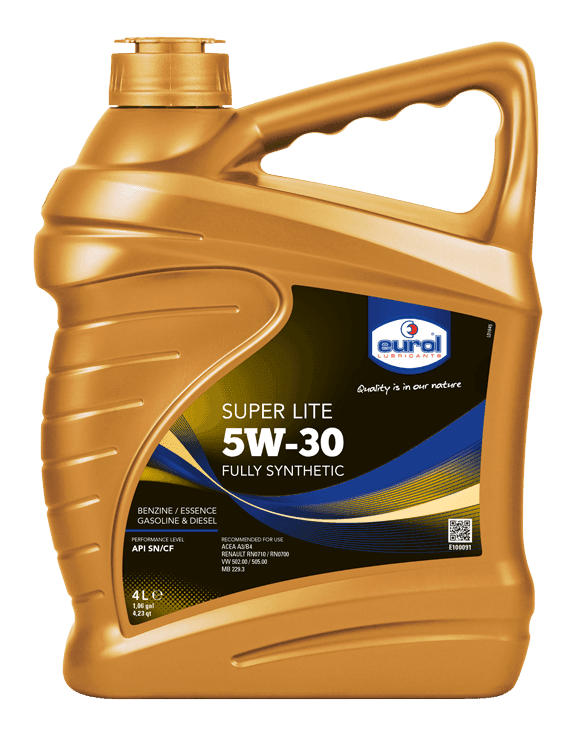 Motorolie auto Eurol Super Lite 5W-30 4 Liter Motorolie auto Eurol Super Lite 5W-30 4 Liter