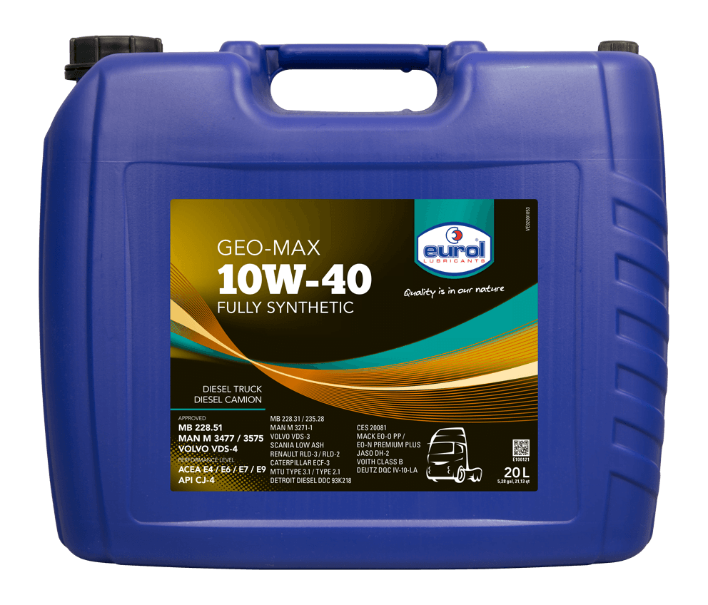 Motorolie auto Eurol Geo-Max 10W-40 20 Liter Motorolie auto Eurol Geo-Max 10W-40 20 Liter