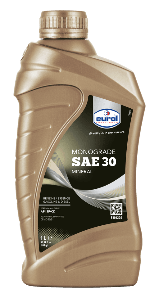 Motorolie auto Eurol Monograde 30 1 Liter Motorolie auto Eurol Monograde 30 1 Liter