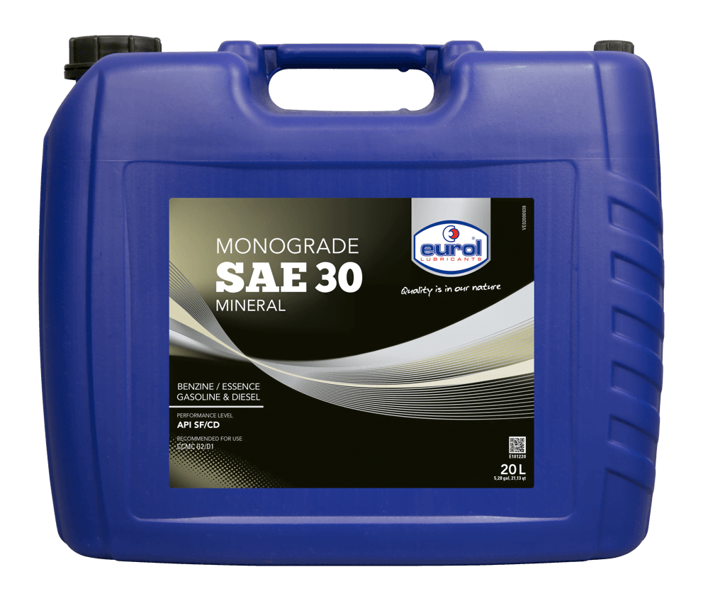Motorolie auto Eurol Monograde 30 20 Liter Motorolie auto Eurol Monograde 30 20 Liter